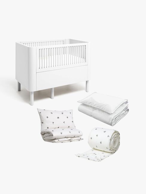 Alice & Fox June Vokseseng inkl. Sengsett ADORA 100x130, Dream White