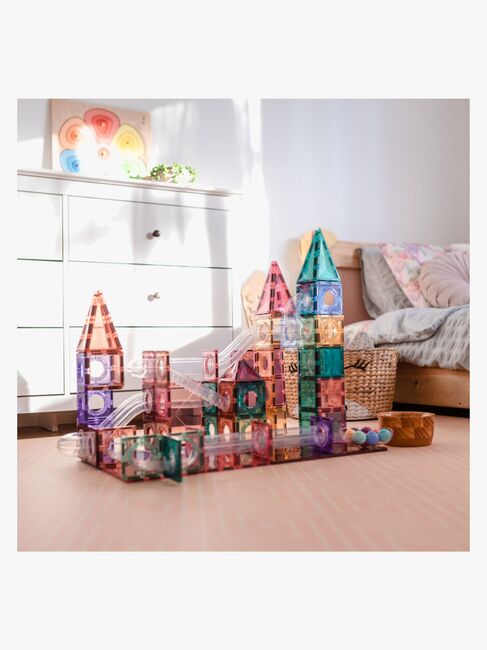 Connetix Magnetiske Byggeklosser Pastel Ball Run Pack 106 Deler