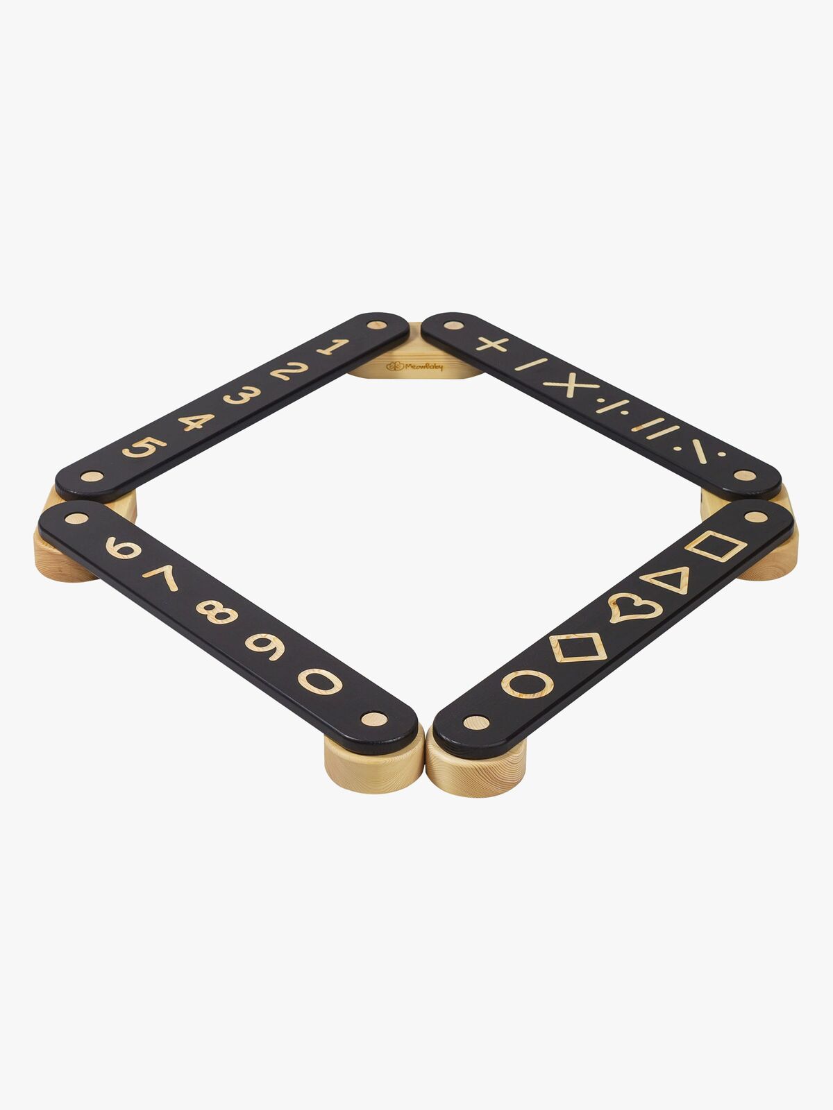 Meowbaby Balansebane 4 Deler, Svart