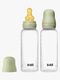 BIBS Medium Flow Tåteflaske Latex 2-Pakk 270 ml, Sage