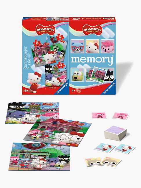 Ravensburger Hello Kitty Puslespill 3-in-1 + Memory
