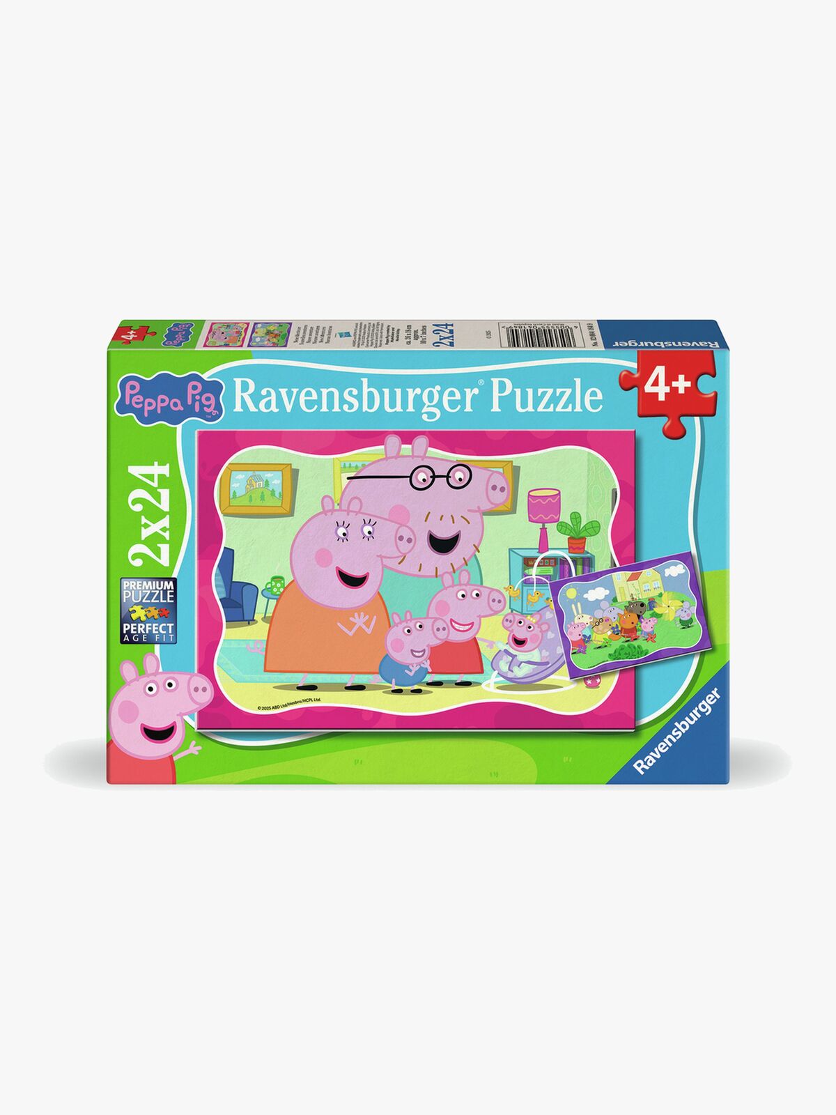 Ravensburger Peppa Gris Puslespill 2x24 Brikker