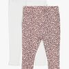 Luca & Lola Lexi Leggings 2-pack, Pink Leo 