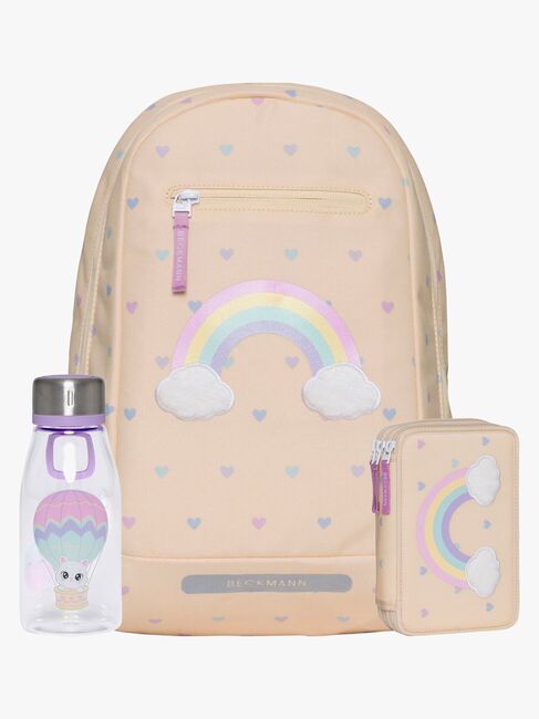 Beckmann Ryggsekk 12L inkl. Pennal & Flaske, Yellow Heart