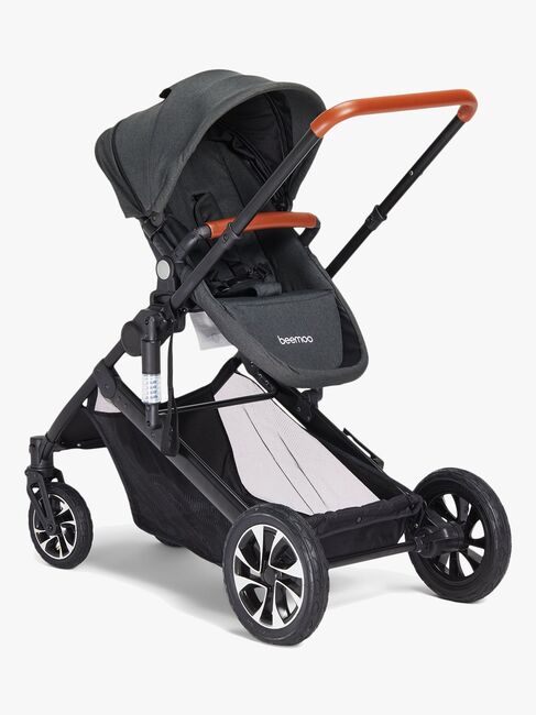 Beemoo Maxi 4 Twin Søskenvogn inkl. Søskensete, Black/Black