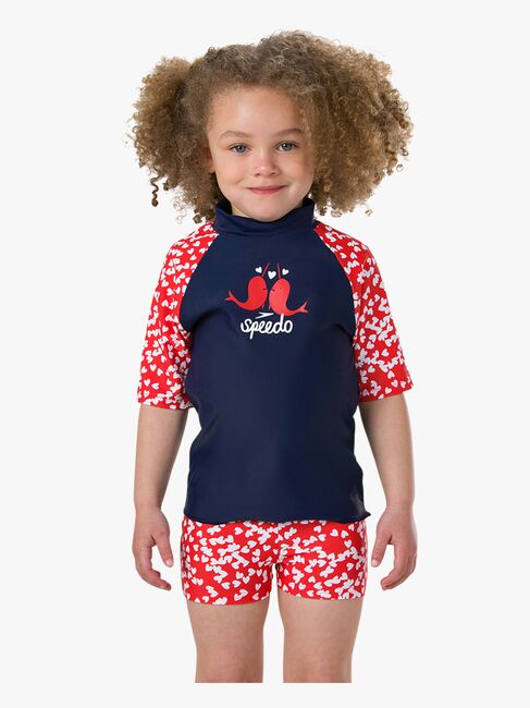 Speedo Spashmaster UV-Sett, Navy/Red