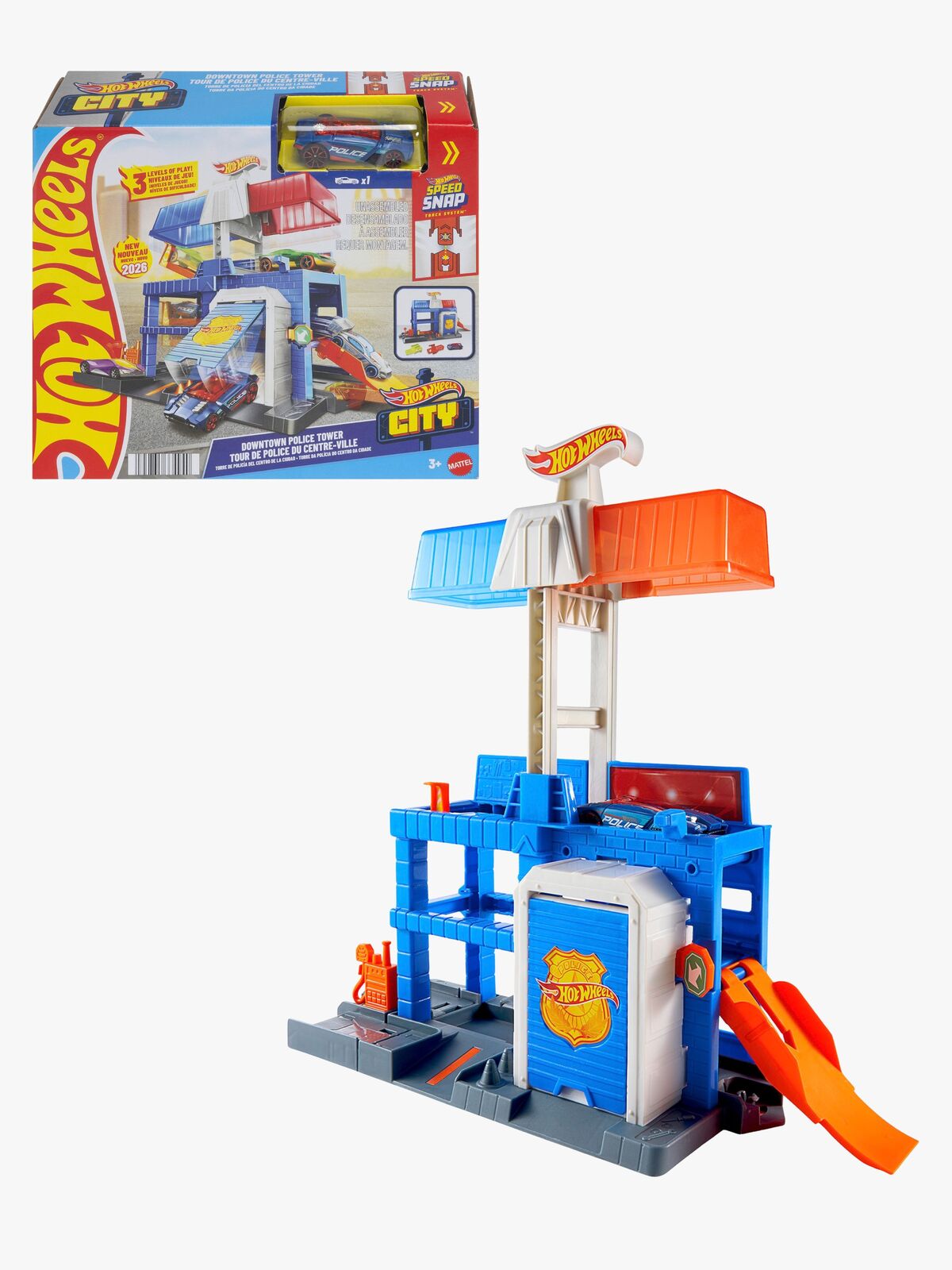 Hot Wheels City Downtown Politistasjon