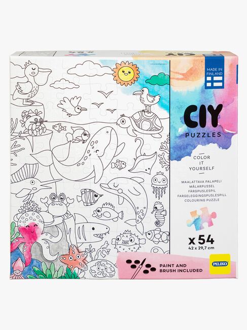 Peliko CIY Puslespill med Vannfarger 54 Brikker Blandet