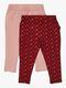 Luca & Lola Linda Leggings 2-pack, Wine/Pink