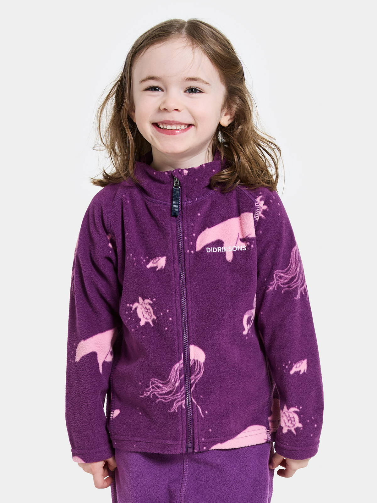 Didriksons Monte Fleecejakke, Winter Ocean Purple