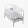 JLY MAJA Dream Sprinkelseng med BabyMatex Softi Madrass 60x120, Hvit