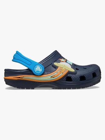 Crocs Classic UFO Lights Kids Sandaler, Navy