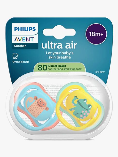 Philips Avent Ultra Air-smokk 18m+ 2-pakning, blå/gul
