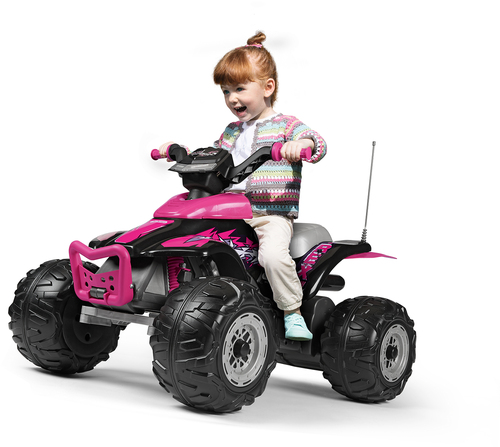 Peg Perego Corral T-Rex Firehjuling 330W, Rosa