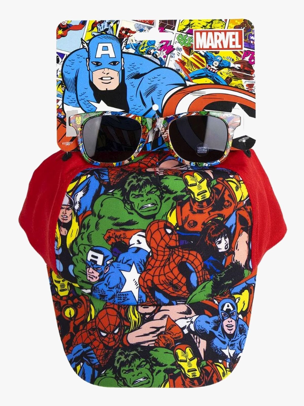 Marvel Avengers Kaps & Solbriller, Rød