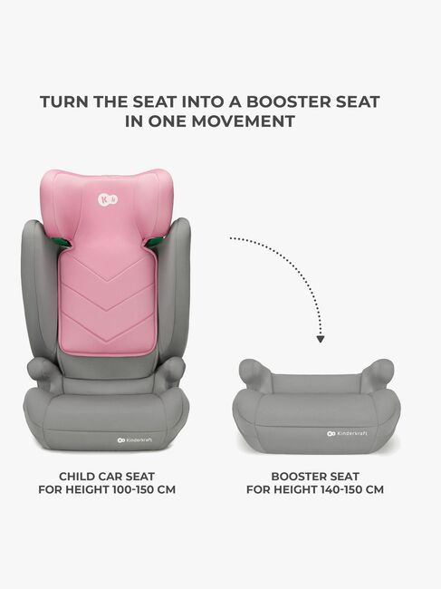 Kinderkraft I-SPARK i-Size Beltestol, Pink