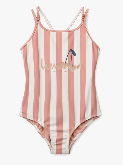 LIEWOOD Suna Badedrakt, Coral blush/creme de la creme stripe