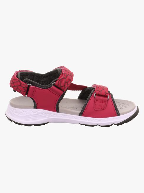 Superfit Criss Cross Sandaler, Rød/Grønn