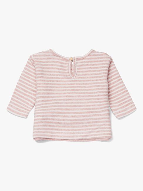 Luca & Lola Asia Genser Baby, Pink Stripes