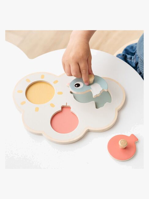 Done By Deer First Peg Happy Clouds Puslespill, Color mix