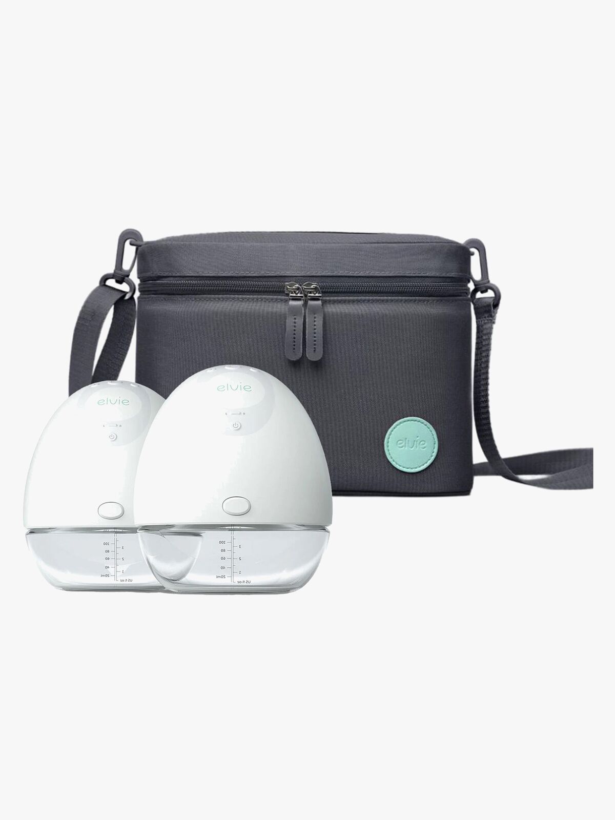 Elvie Pump Elektrisk Brystpumpe Dobbel inkl 3-i-1 Veske