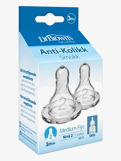 Dr. Brown's Option+ Flaskesmokk Smal Hals 3m+