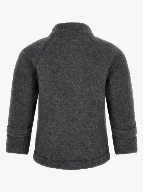 Mikk-Line Fleecejakke Baby Merinoull, Anthracite Melange
