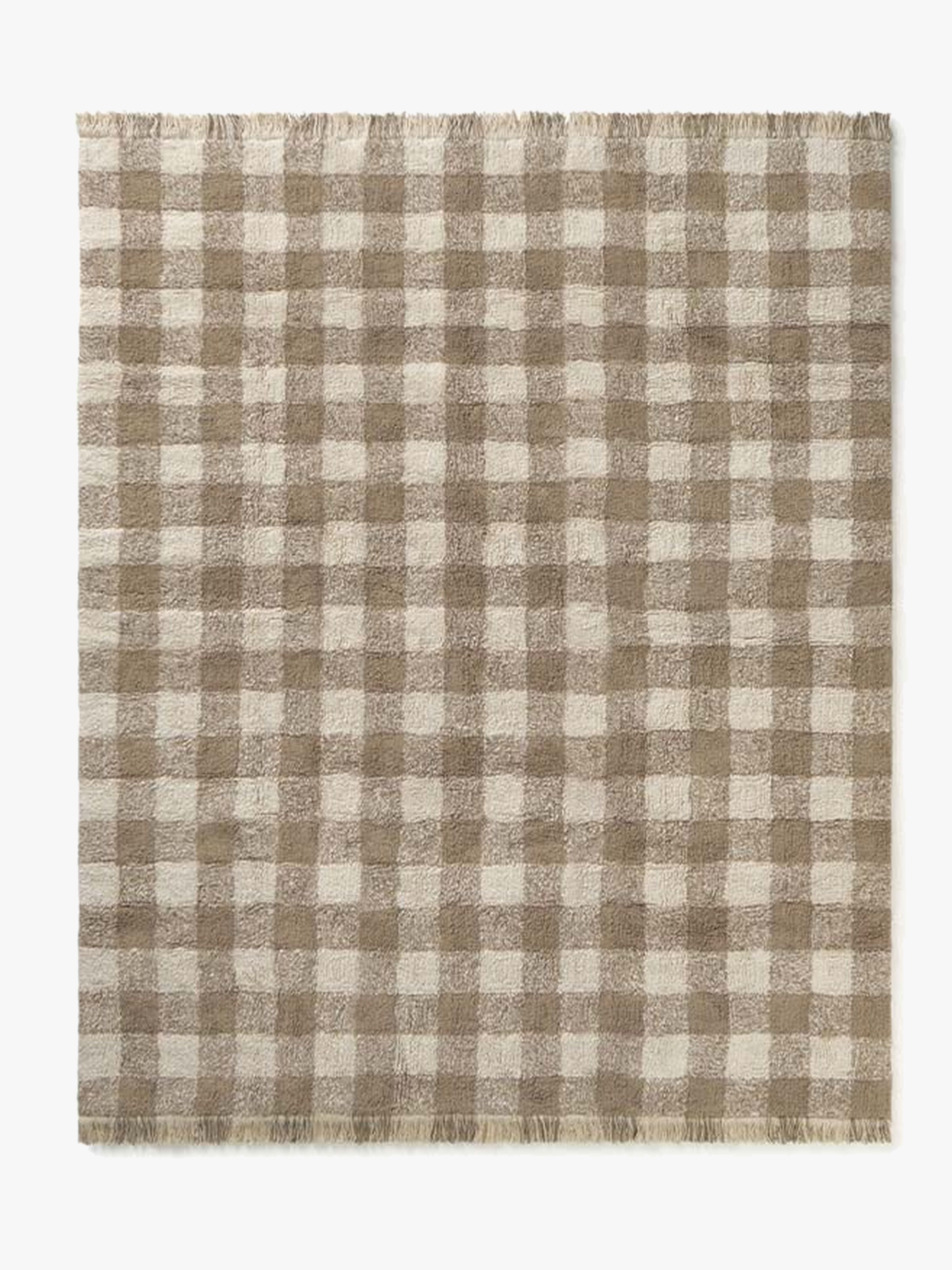 LorenaCanals Vaskbar Vichy Gulvteppe 90x120 cm, Marron - Gulvtepper - Bomull