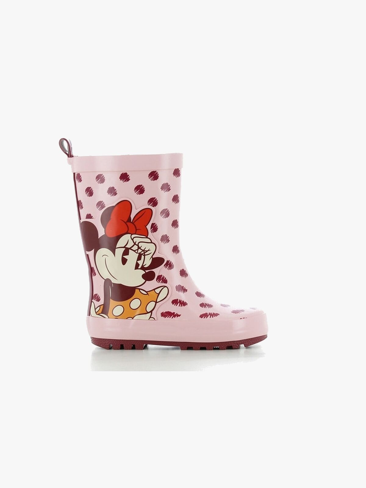 Disney Minni Mus Gummistøvler, Pink/Burgundy