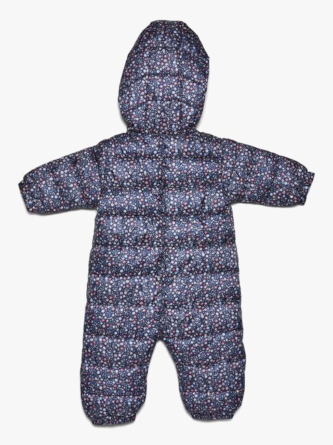 Petite Chérie Atelier Elise Vinterdress Baby, Navy Flower
