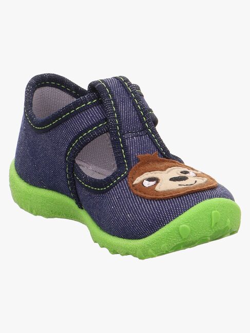 Superfit Spotty Tøfler, Dark Blue/Green