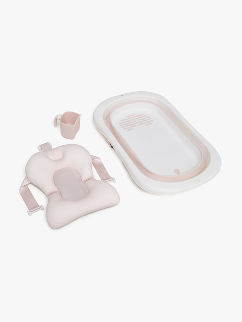 Beemoo CARE Assist Badebalje inkl. Badestøtte & Skyllekanne, Pink