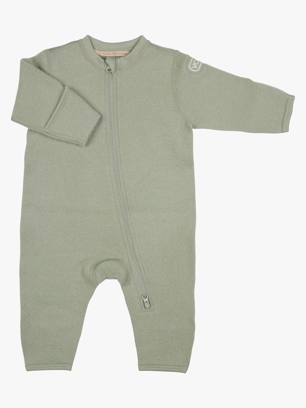 Voksi Fleecedress Merinoull, Misty Green