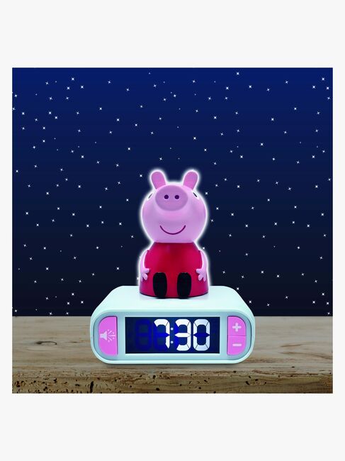 Peppa Gris Digital Vekkeklokke med Nattlampe