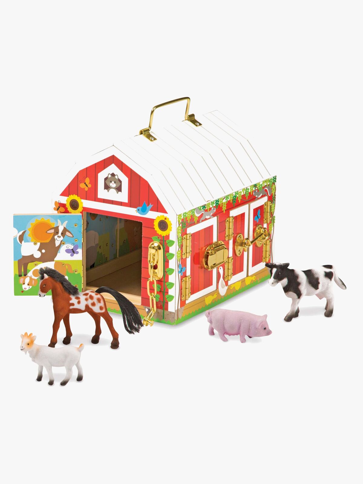Melissa & Doug Fjøs med Dører & Dyr