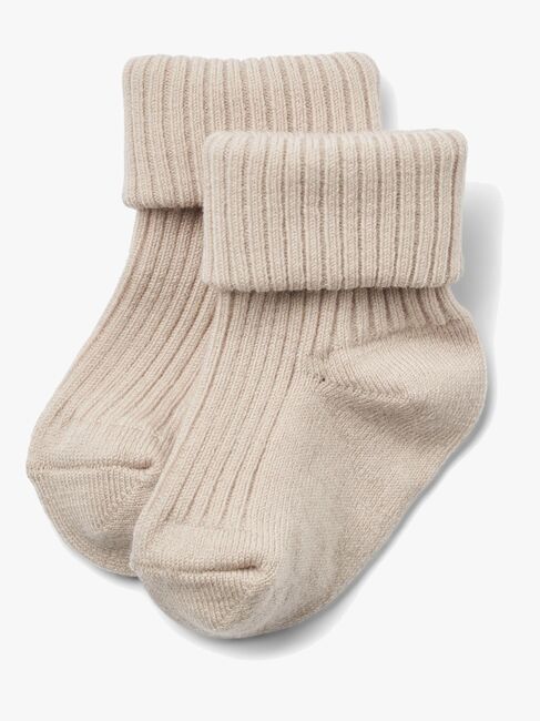 Wheat Ziggy Baby Sokker 2-Pakk Ull, Navy