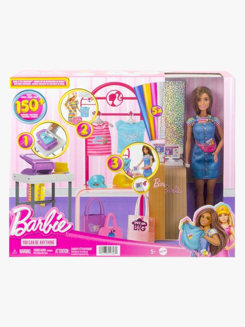 Barbie Lekesett med Dukke Make & Sell Boutique