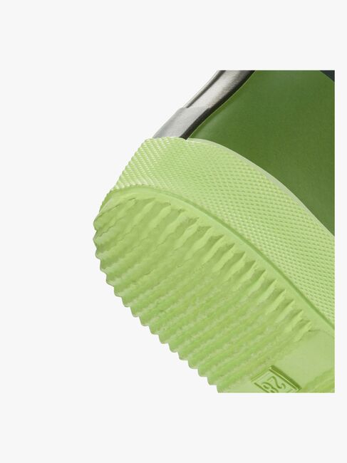 Viking Alv Paw Print Barefoot Gummistøvler, Light Green/Green