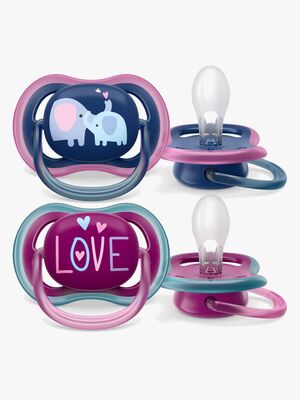 Philips Avent Ultra Air Deco Smokk 2-Pack 18+m, Lilla/Rosa