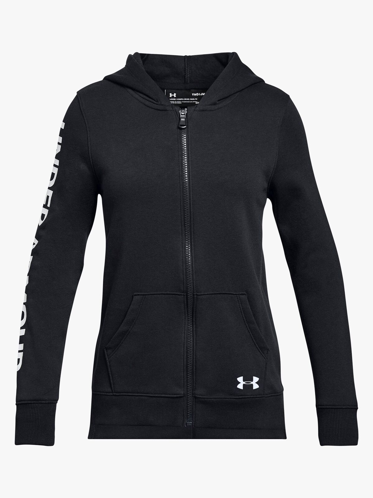 Under Armour Rival Full Zip Hettegenser, Black