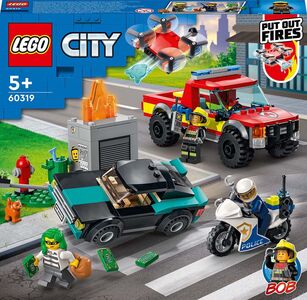LEGO City Fire 60319 Brannslukking Og Politijakt