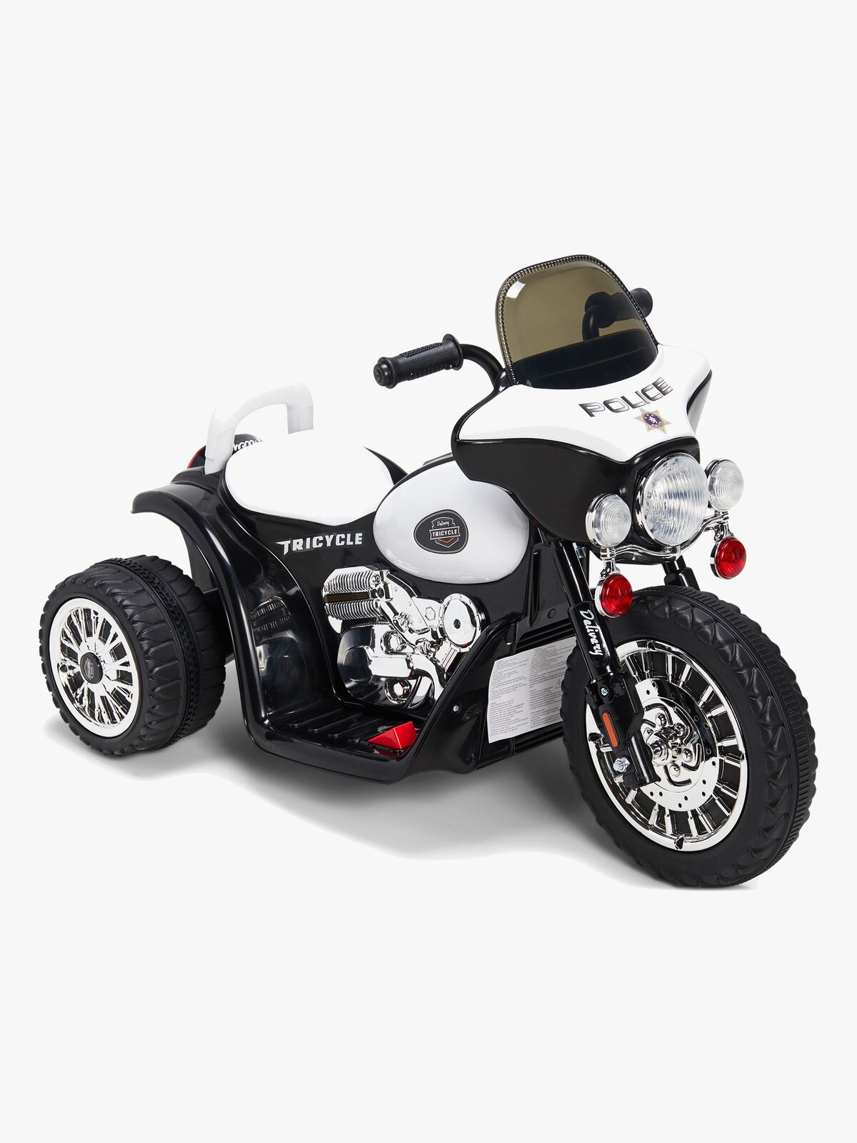 Alex's Garage Elmotorsykkel Liten, Hvit/Svart