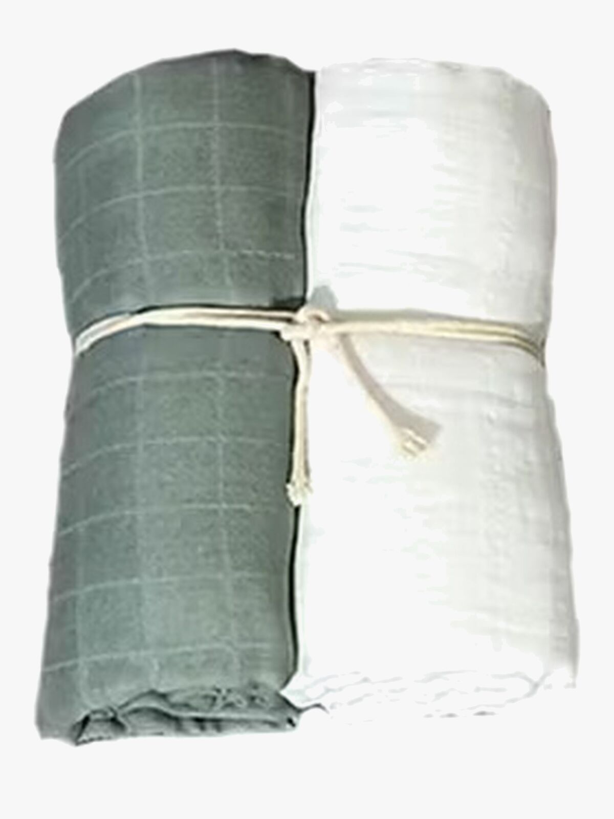 Mini Dreams Musselinteppe 2-pack, Grønn Sand