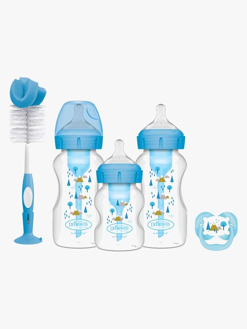 Dr. Brown's Wide Neck Options+ Gavesett, Blå