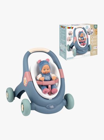 Smoby Little Smoby 3-in-1 Gåvogn med Dukke