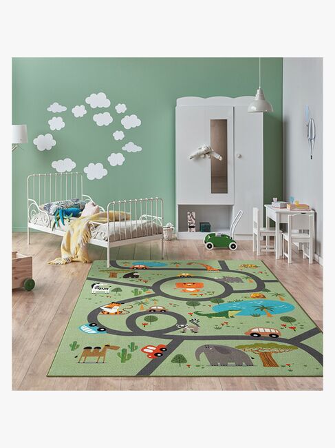 KMCarpets Gulvteppe Play Animal 120x160, Grønn