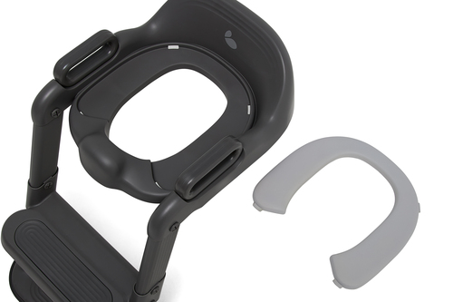 Beemoo CARE Assist Toalettsete med Stige, Deep Grey