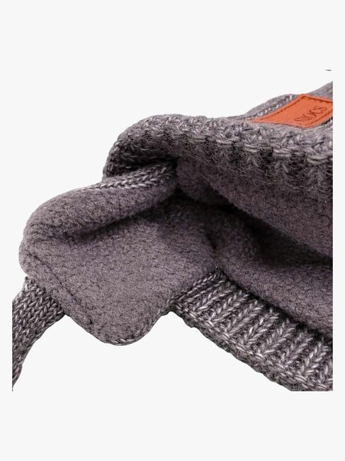 BabyMocs Lue med Øreklaffer, Grå