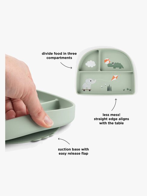 Done By Deer Playground Delt Tallerken, Green