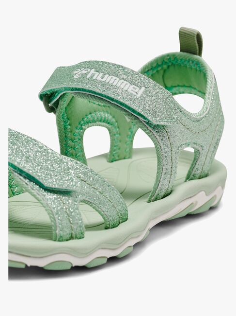 Hummel Glitter Jr Sandaler, Frosty Green